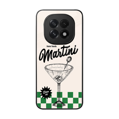 Newyork Martini back phone cover | glass case for oppo f29 5g
