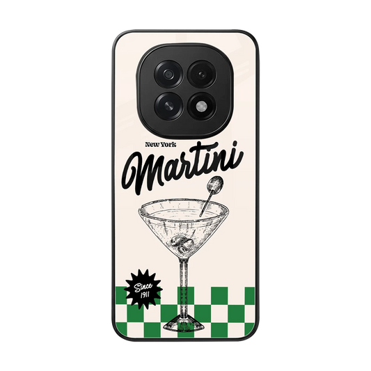 Newyork Martini back phone cover | glass case for oppo f29 5g