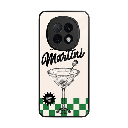 Newyork Martini back phone cover | glass case for oppo f29 pro 5g