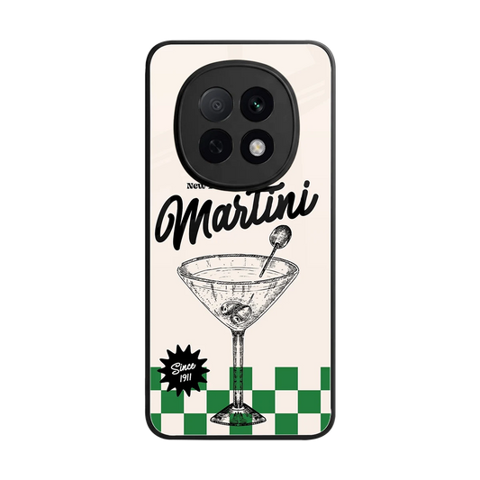 Newyork Martini back phone cover | glass case for oppo f29 pro 5g