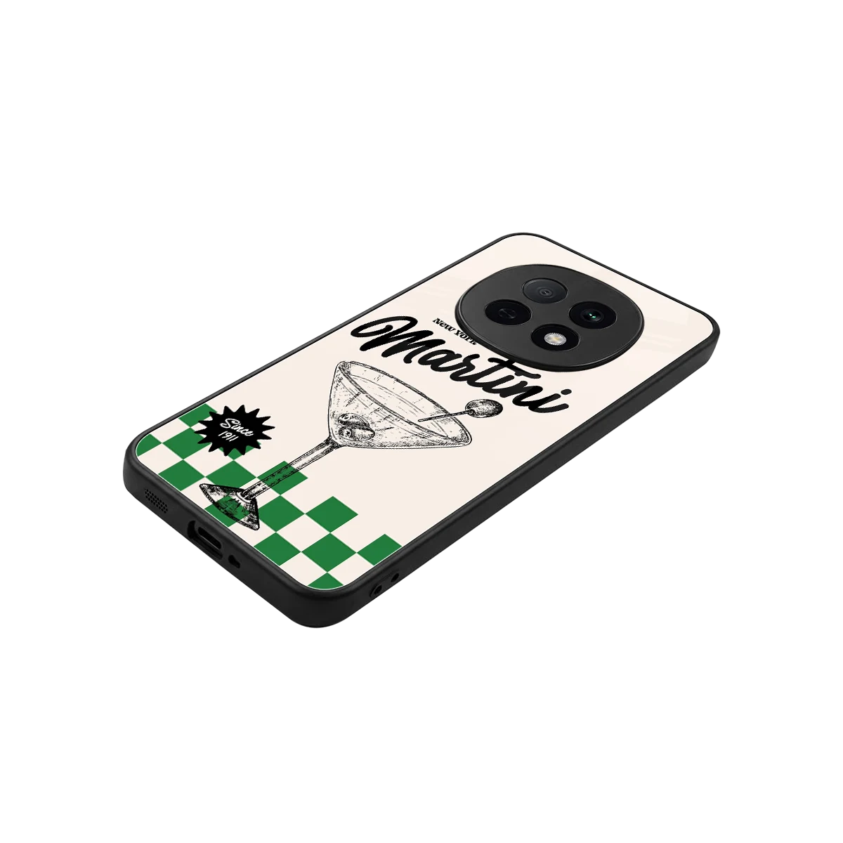 Newyork Martini stylish phone case for oppo f29 pro 5g | glossy glass and slim fit