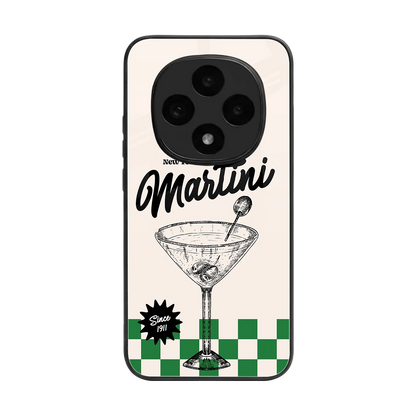 Newyork Martini back phone cover | glass case for oppo f31 pro 5g