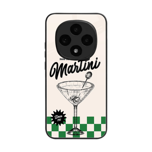 Newyork Martini back phone cover | glass case for oppo f31 pro 5g