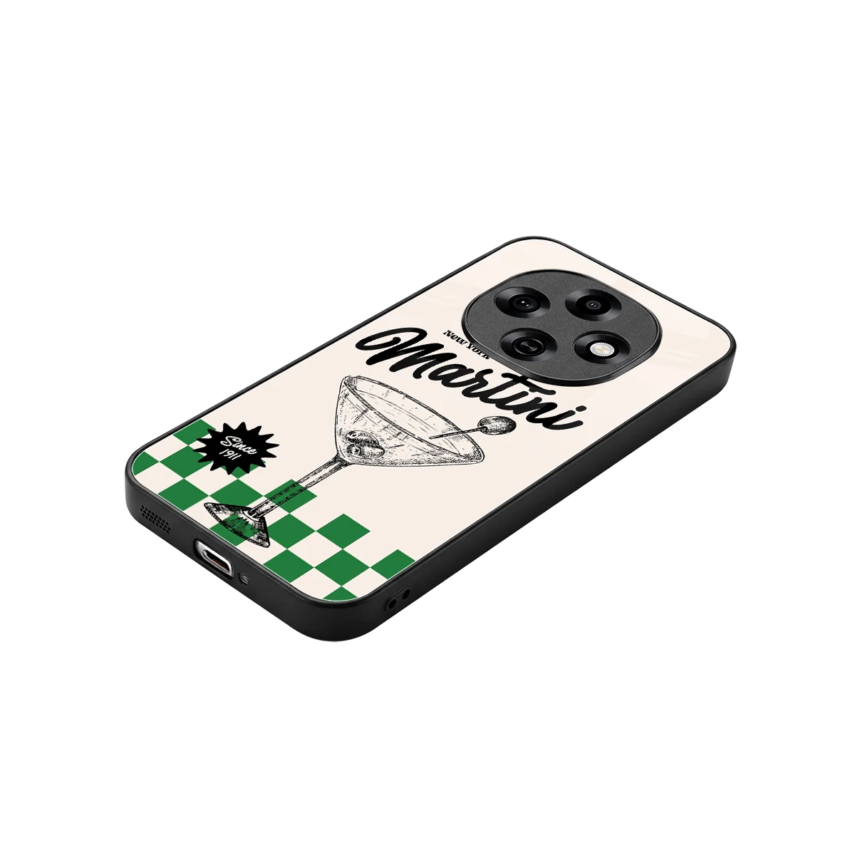 Newyork Martini stylish phone case for oppo f31 pro 5g | glossy glass and slim fit