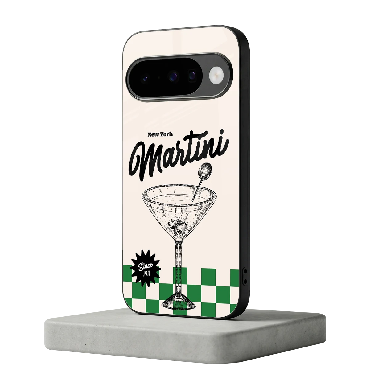 Newyork Martini google pixel 10 mobile cover | shockproof glass phone case