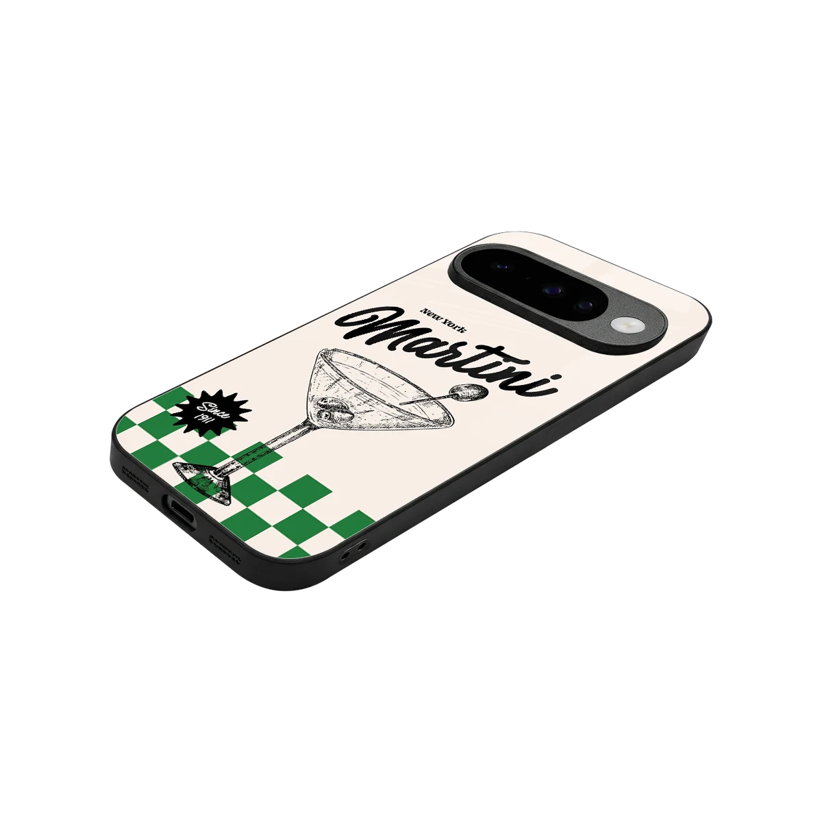 Newyork Martini stylish phone case for google pixel 10 | glossy glass and slim fit