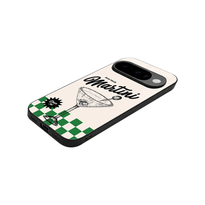 Newyork Martini stylish phone case for google pixel 10 | glossy glass and slim fit