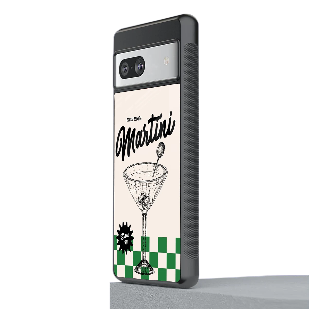 Newyork Martini stylish phone case for google pixel 7a | glossy glass and slim fit