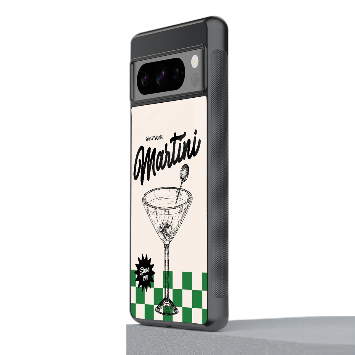 Newyork Martini stylish phone case for google pixel 8 pro | glossy glass and slim fit