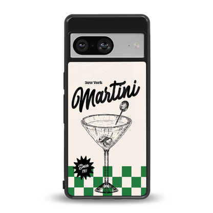 Newyork Martini back phone cover | glass case for google pixel 8