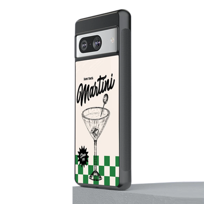 Newyork Martini stylish phone case for google pixel 8 | glossy glass and slim fit