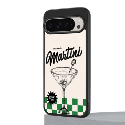 Newyork Martini google pixel 9 pro mobile cover | shockproof glass phone case