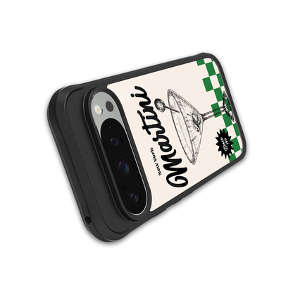 Newyork Martini stylish phone case for google pixel 9 pro xl | glossy glass and slim fit