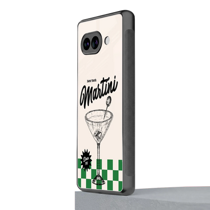 Newyork Martini google pixel 9a mobile cover | shockproof glass phone case