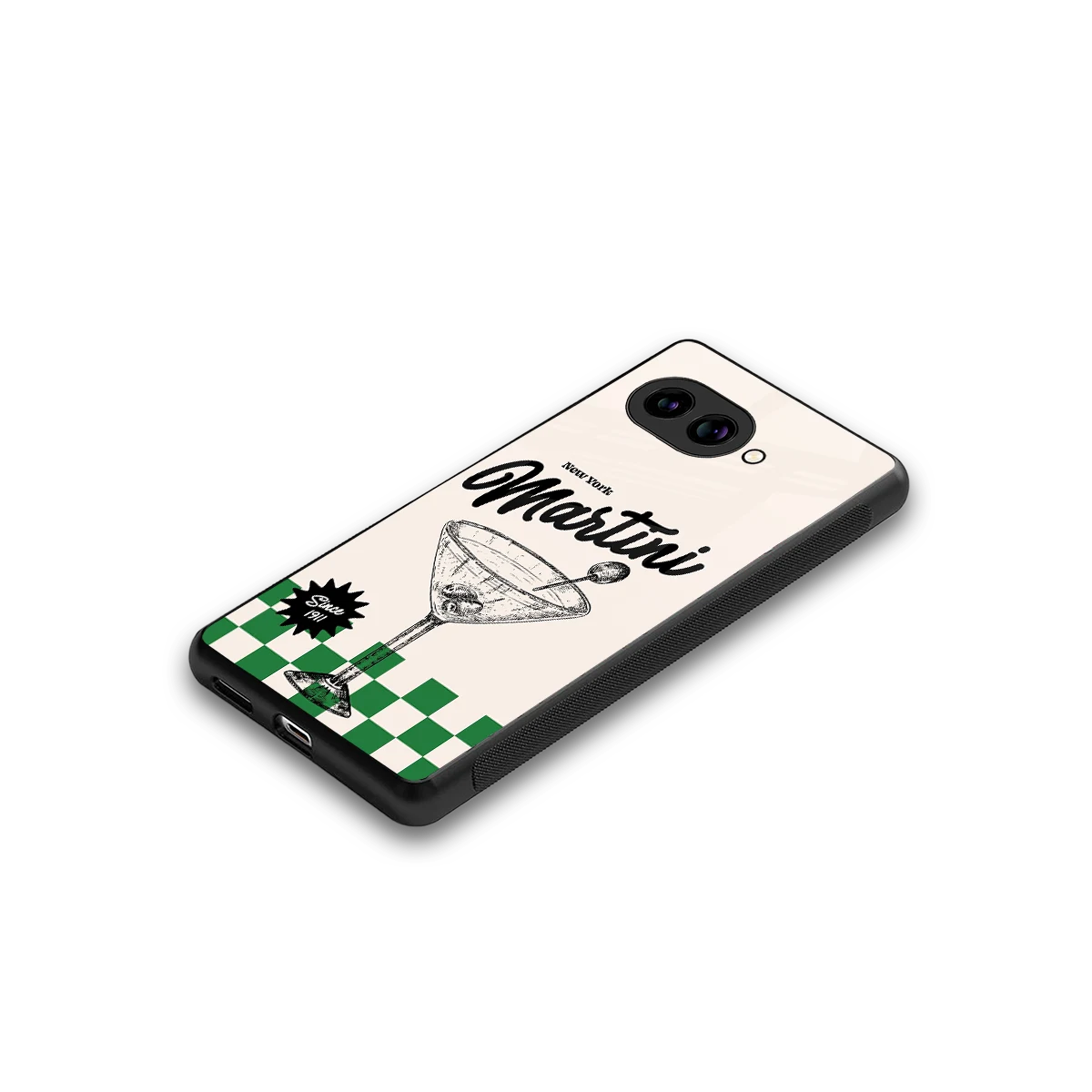 Newyork Martini stylish phone case for google pixel 9a | glossy glass and slim fit