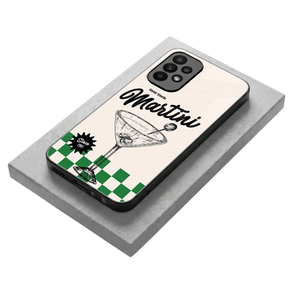 Newyork Martini stylish phone case for samsung galaxy a23 | glossy glass and slim fit