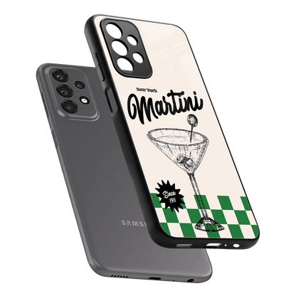 Newyork Martini sleek samsung galaxy a23 cover with tempered glass back and TPU edges