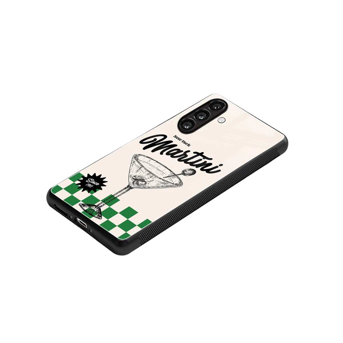 Newyork Martini stylish phone case for samsung galaxy a16 5g | glossy glass and slim fit