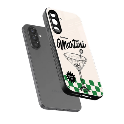 Newyork Martini sleek samsung galaxy a17 5g cover with tempered glass back and TPU edges