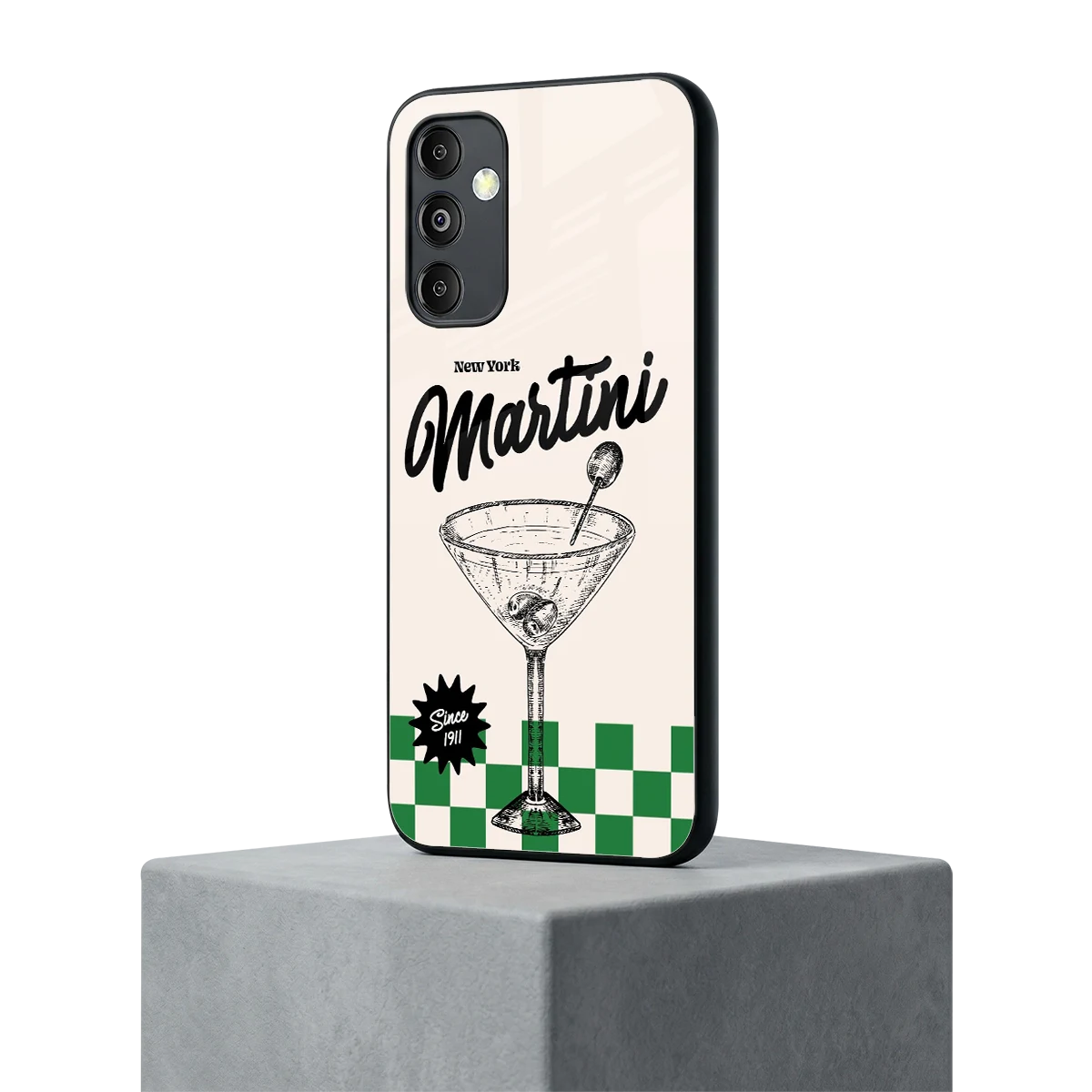 Newyork Martini samsung galaxy m14 5g mobile cover | shockproof glass phone case