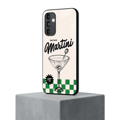 Newyork Martini samsung galaxy m14 5g mobile cover | shockproof glass phone case