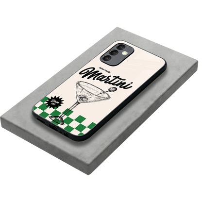 Newyork Martini stylish phone case for samsung galaxy m14 5g | glossy glass and slim fit