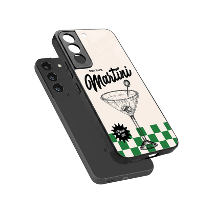 Newyork Martini sleek samsung galaxy s22 cover with tempered glass back and TPU edges