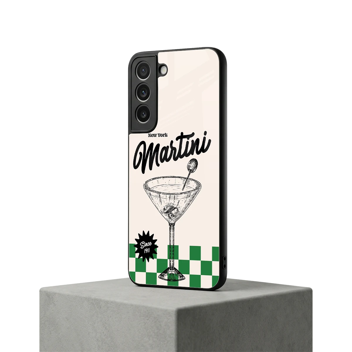 Newyork Martini samsung galaxy s22 mobile cover | shockproof glass phone case