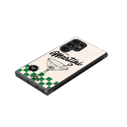 Newyork Martini stylish phone case for samsung galaxy s23 ultra | glossy glass and slim fit