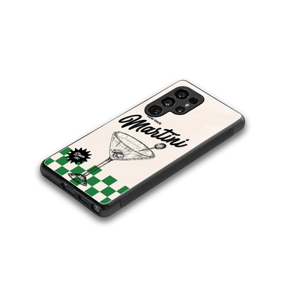 Newyork Martini stylish phone case for samsung galaxy s25 ultra | glossy glass and slim fit