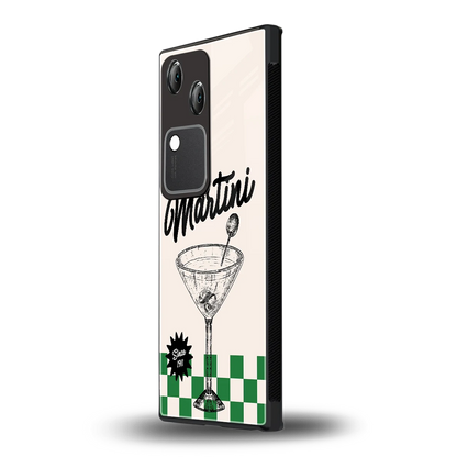 Newyork Martini vivo v30 mobile cover | shockproof glass phone case