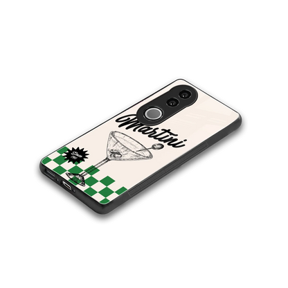 Newyork Martini stylish phone case for vivo v50 | glossy glass and slim fit