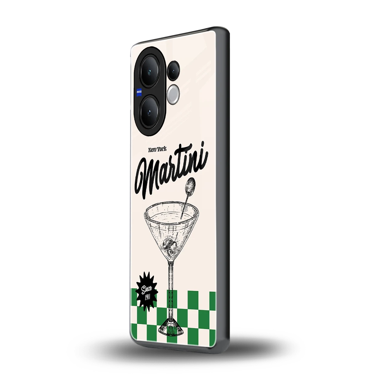 Newyork Martini vivo v60 mobile cover | shockproof glass phone case