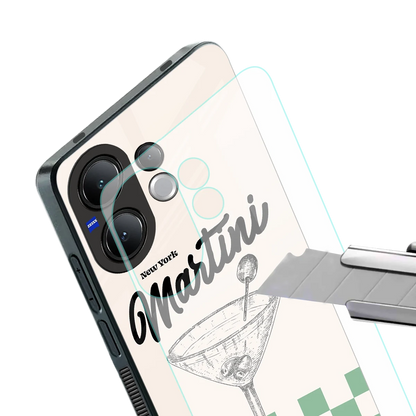 Newyork Martini stylish phone case for vivo v60 | glossy glass and slim fit