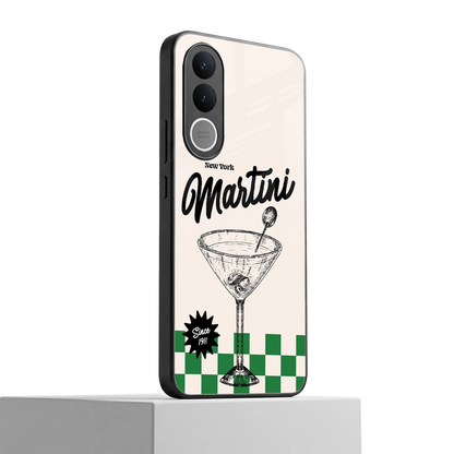 Newyork Martini vivo v70 fe mobile cover | shockproof glass phone case