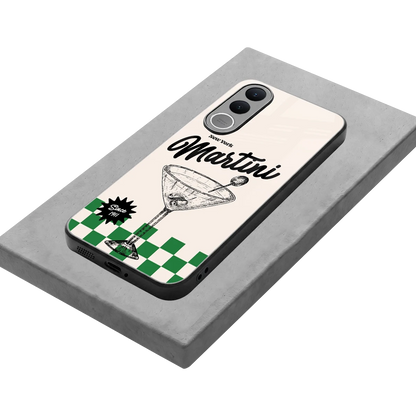 Newyork Martini stylish phone case for vivo v70 fe | glossy glass and slim fit