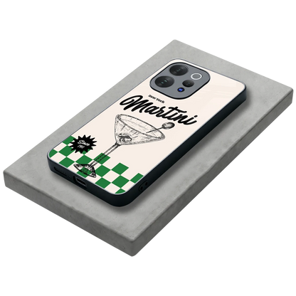 Newyork Martini stylish phone case for vivo v70 | glossy glass and slim fit