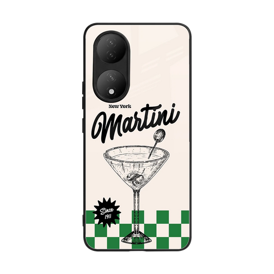 Newyork Martini back phone cover | glass case for Vivo-y100