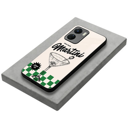 Newyork Martini stylish phone case for vivo y16 | glossy glass and slim fit