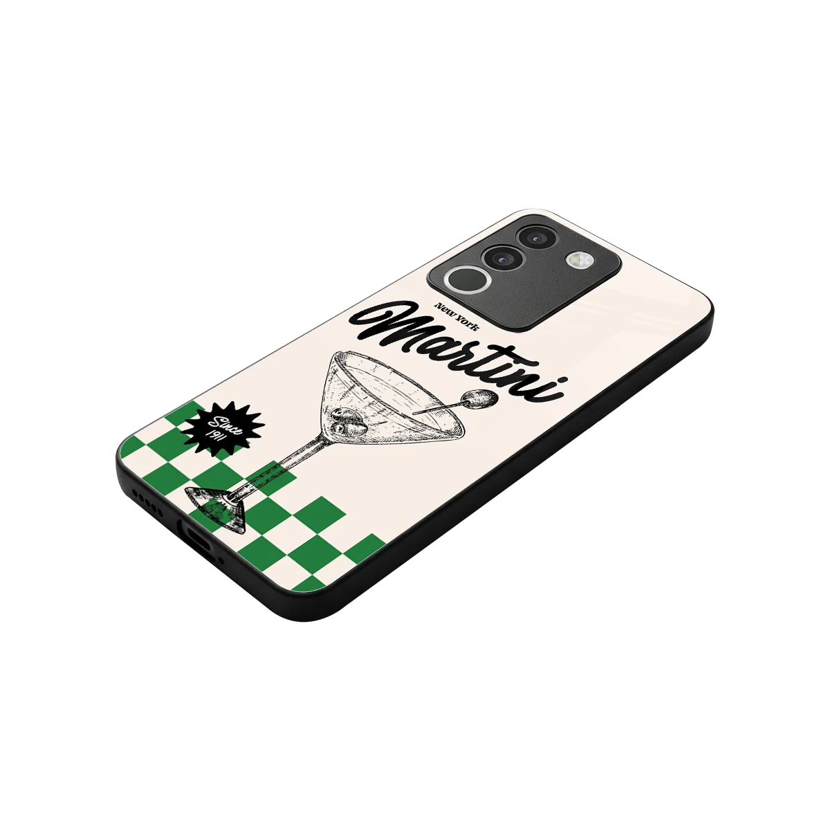 Newyork Martini stylish phone case for vivo y200 5g | glossy glass and slim fit