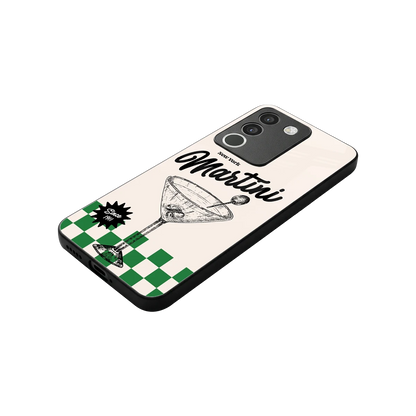 Newyork Martini stylish phone case for vivo y200 5g | glossy glass and slim fit