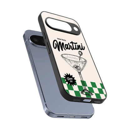 Newyork Martini sleek google pixel 10 cover with tempered glass back and TPU edges