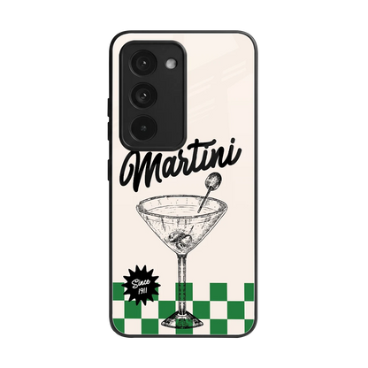 Newyork Martini back phone cover | glass case for redmi 15 5g