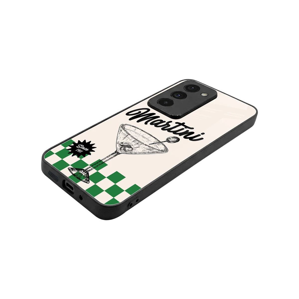 Newyork Martini stylish phone case for redmi 15 5g | glossy glass and slim fit