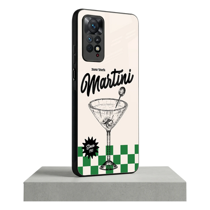 Newyork Martini redmi note 11 pro mobile cover | shockproof glass phone case