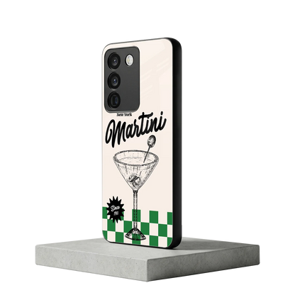 Newyork Martini vivo y200 5g mobile cover | shockproof glass phone case