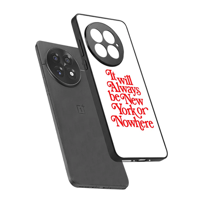 Newyorker sleek oneplus 13 cover with tempered glass back and TPU edges