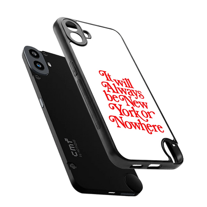 Newyorker sleek cmf nothing phone 1 cover with tempered glass back and TPU edges