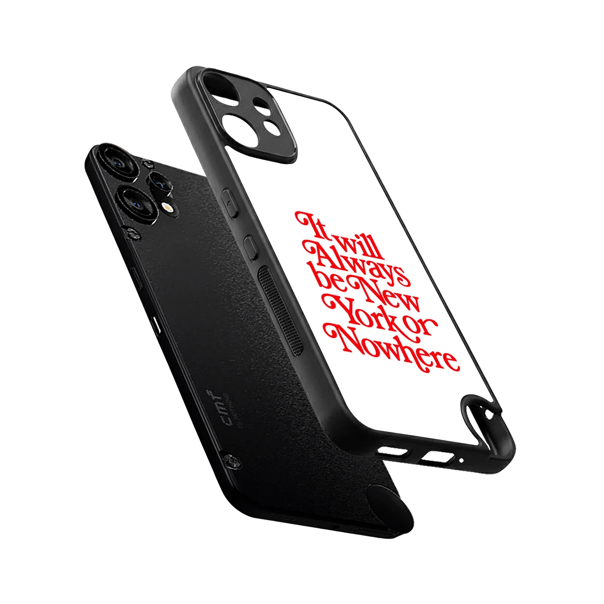 Newyorker sleek cmf nothing phone 2 pro cover with tempered glass back and TPU edges