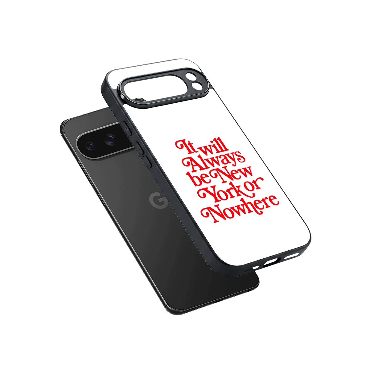 Newyorker sleek google pixel 10 pro xl cover with tempered glass back and TPU edges